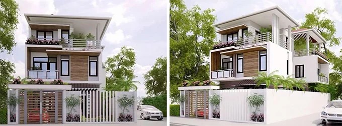 Biệt thự 200m2 thiết kế 2 mặt tiền