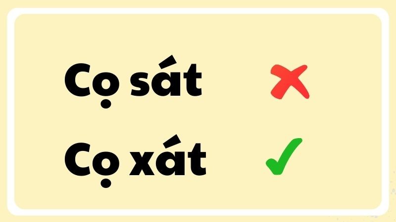 Minh họa hành động cọ xát