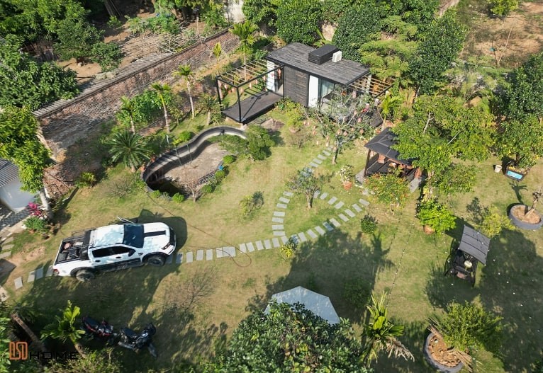 Nhà lắp ghép có sân vườn