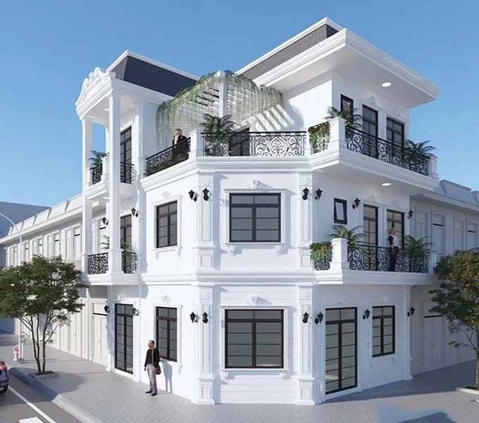 Mẫu biệt thự tân cổ điển kiểu Pháp đẳng cấp 04