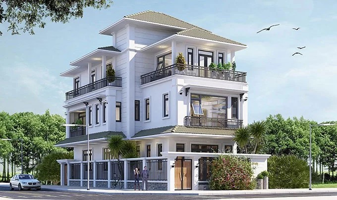 Mẫu biệt thự tân cổ điển kiểu Pháp đẳng cấp 06