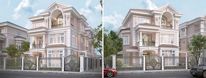 Mẫu biệt thự tân cổ điển kiểu Pháp đẳng cấp 07