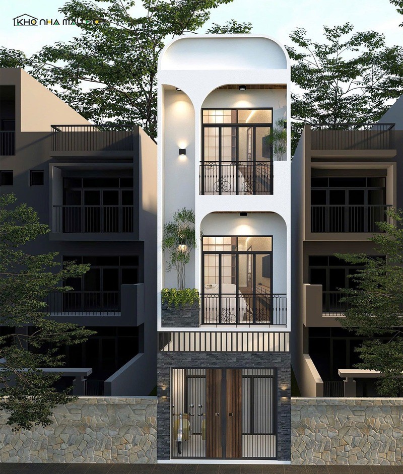 Mẫu nhà ống 3 tầng 5x20m ở giữa lòng đô thị