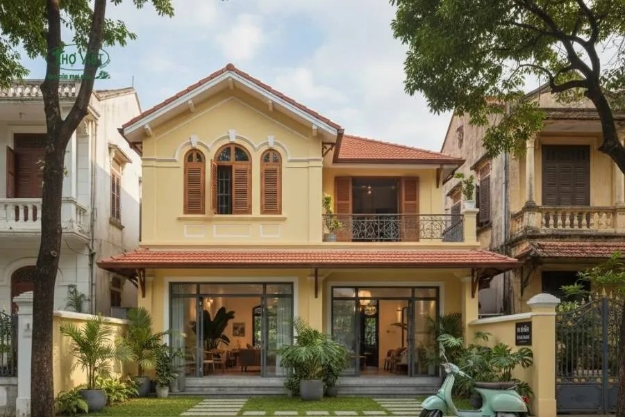 Mẫu nhà cổ hiện đại