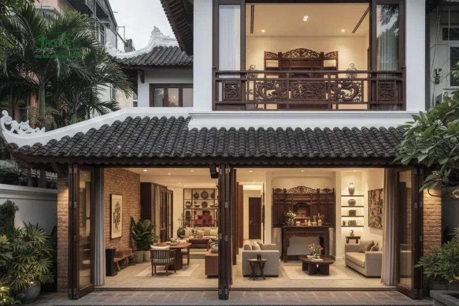 Mẫu nhà cổ hiện đại