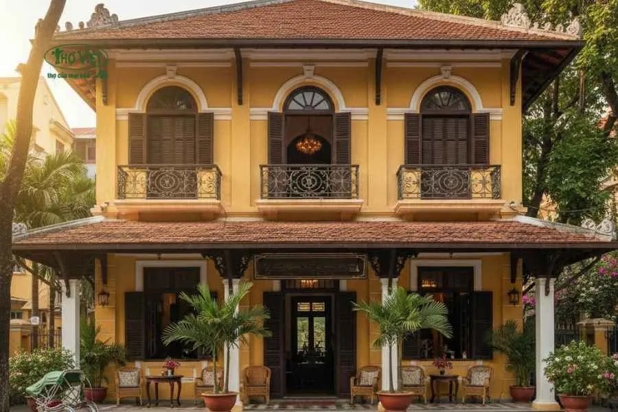 Mẫu nhà cổ nét Đông Dương