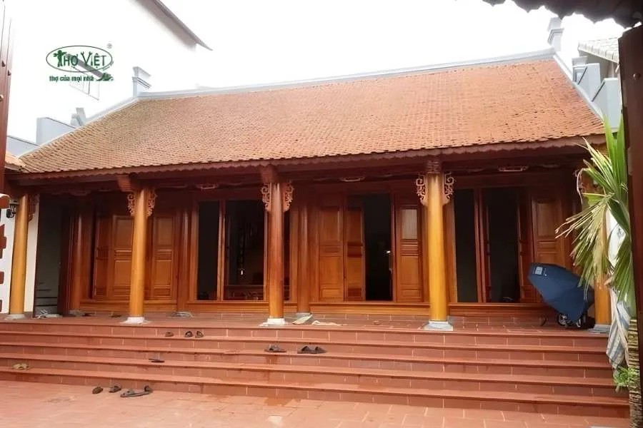 Mẫu nhà cổ nhà 3 gian 2 mái