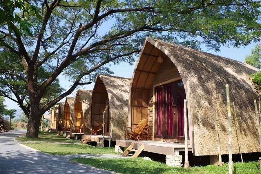 Mẫu nhà homestay đẹp mái vòm