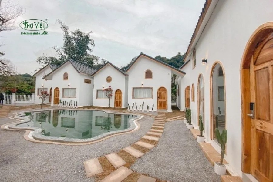 Mẫu nhà homestay đẹp tối giản