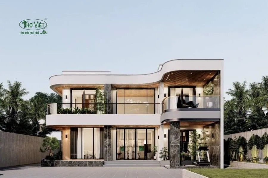 Mẫu nhà homestay đẹp kiến trúc ấn tượng