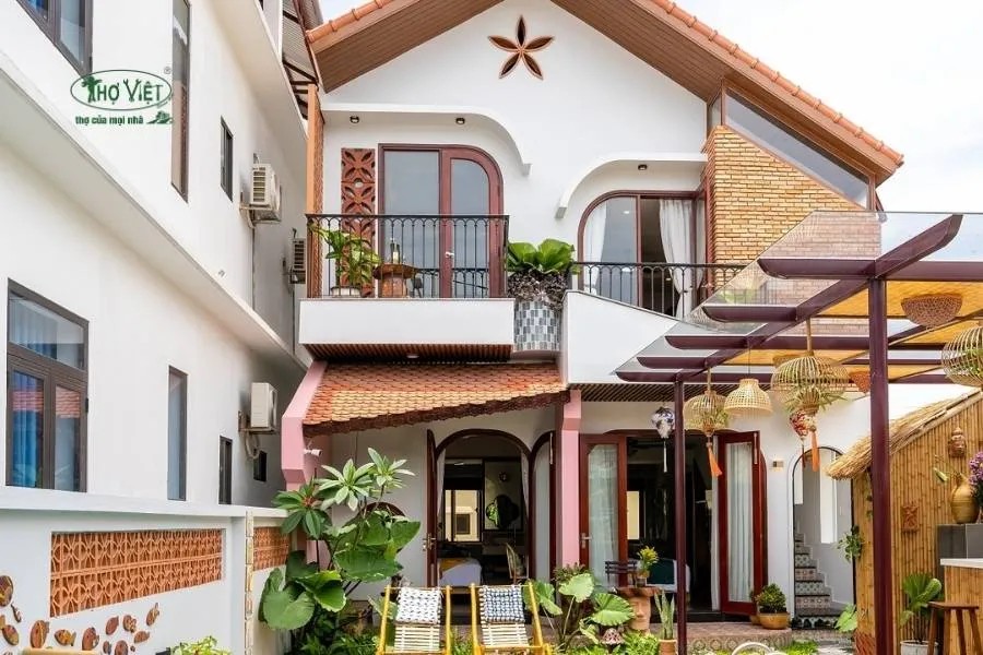 Mẫu nhà homestay đẹp phối màu trẻ trung