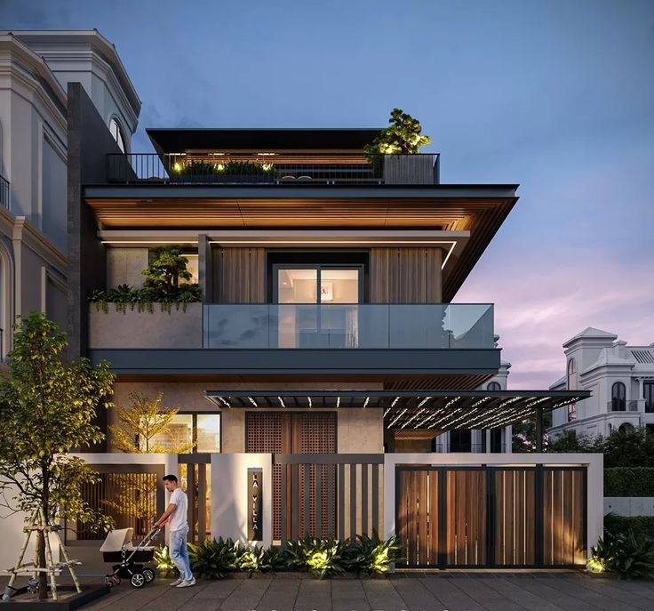 Mẫu nhà vuông đẹp 2 mặt tiền, tối ưu hóa diện tích và ánh sáng tự nhiên, mang lại không gian sống thoáng đãng và tiện nghi