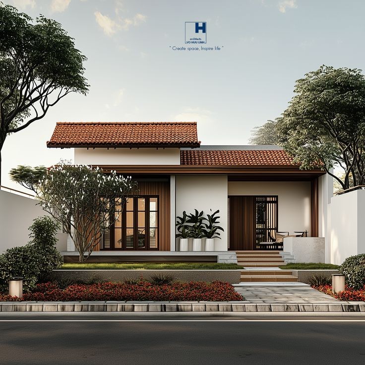 Mẫu nhà vuông đẹp cấp 4 với thiết kế đơn giản, tối ưu diện tích và tiết kiệm chi phí xây dựng