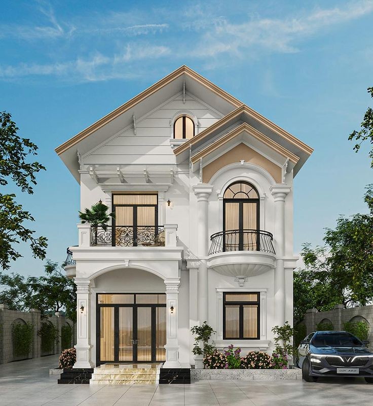 Mẫu nhà vuông đẹp mái Thái dốc đều tạo nên vẻ đẹp sang trọng, hiện đại và bền vững, phù hợp với gia đình yêu thích sự cân đối và lâu dài