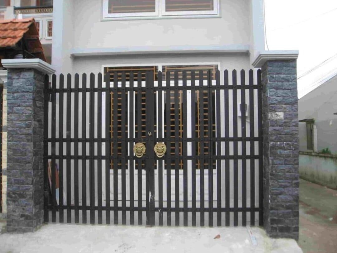Mẫu trụ cổng không mái tối giản