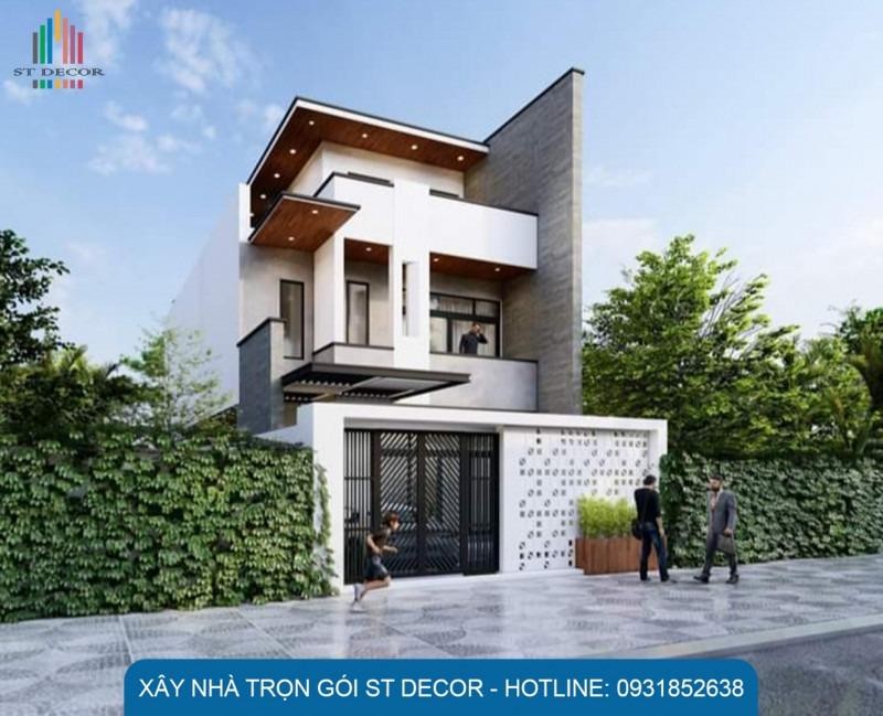 Mẫu thiết kế nhà 1 trệt 1 lầu 5x20 ấn tượng tại ST DECOR