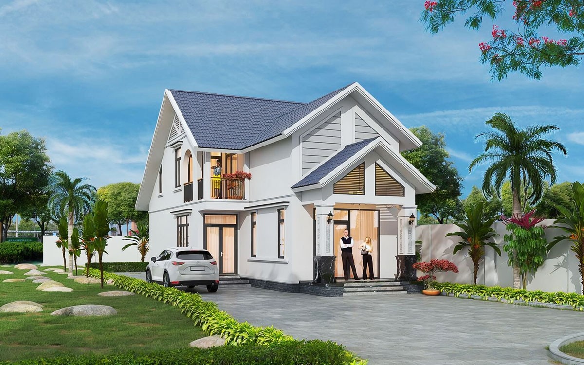 Nhà cấp 4 ngang 8m có gara đậu xe