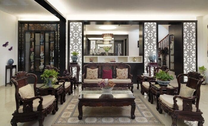 Mẫu phòng khách sang trọng đầy nét tinh tế