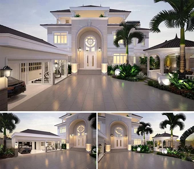 Thiết kế biệt thự vườn phong cách châu Âu sang chảnh