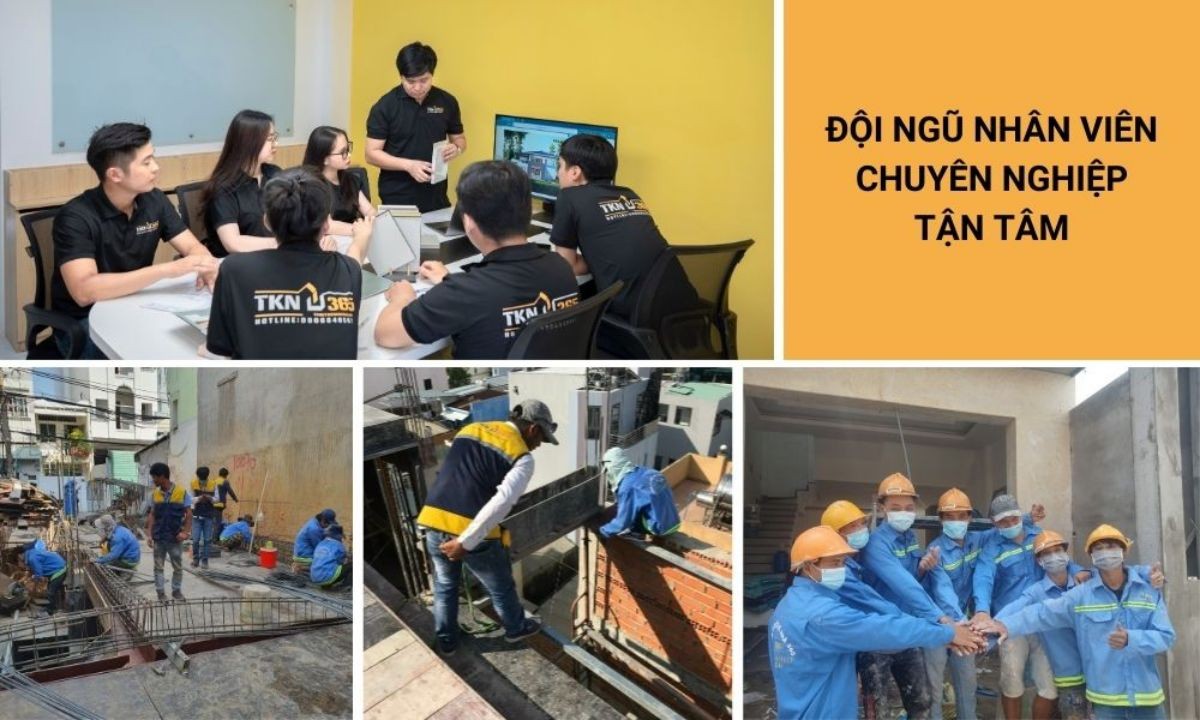 Đội ngũ thiết kế và thi công tại Thiết Kế Nhà 365
