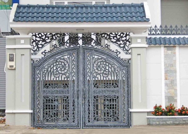 Trụ cổng đẹp có mái