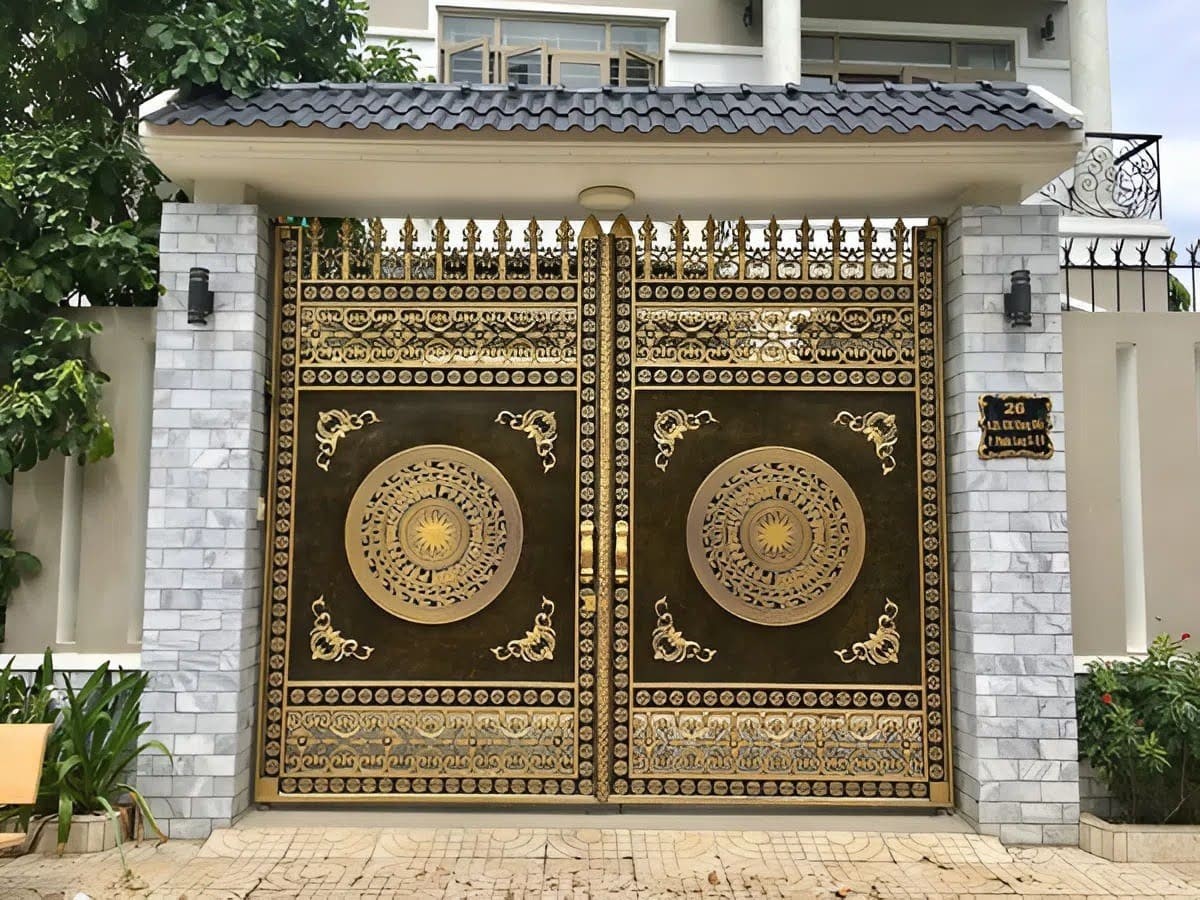 Trụ cổng đơn giản, hiện đại