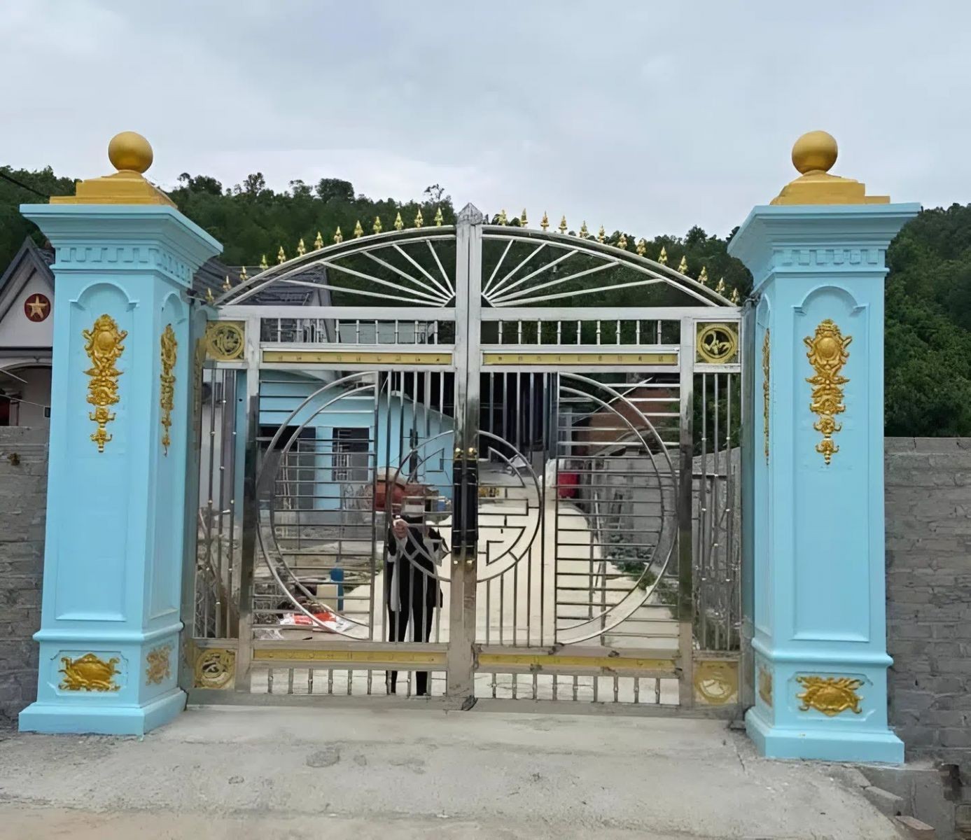 Mẫu trụ cổng đẹp