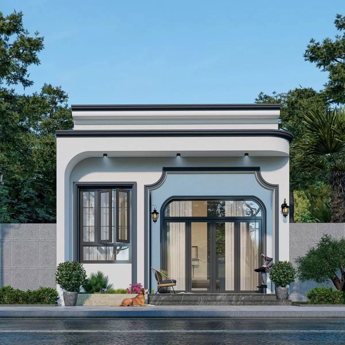 xây nhà cấp 4 2 phòng ngủ giá 200 triệu