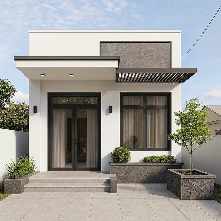 Xây nhà cấp 4 trọn gói giá 200 triệu phong cách hiện đại