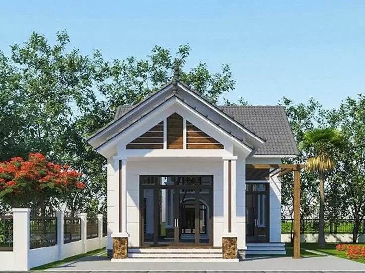 xây nhà cấp 4 trọn gói 200 triệu mái Thái