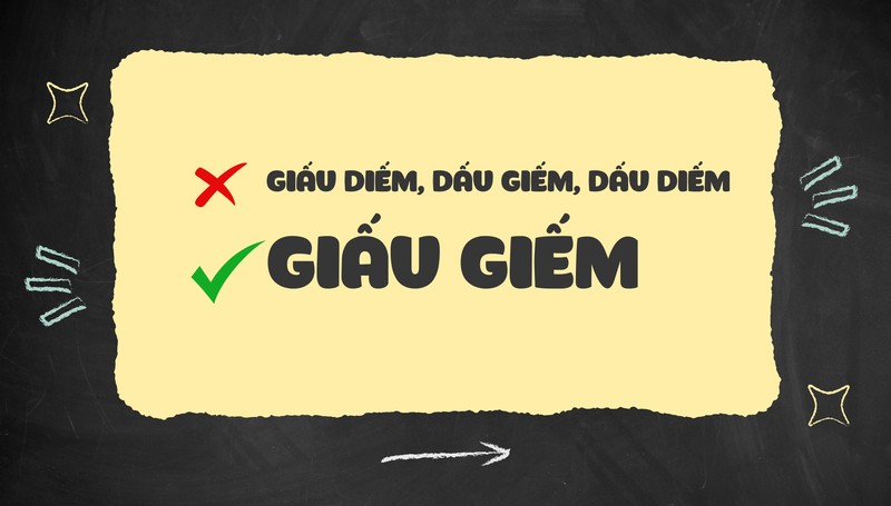 giấu giếm là từ đúng chính tả