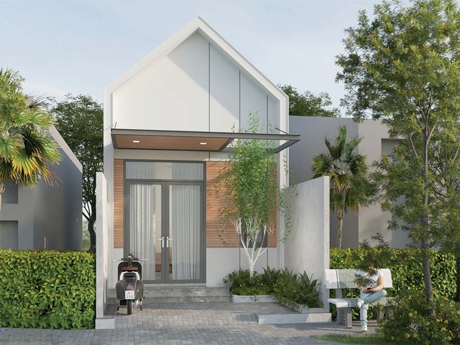 Mẫu thiết kế nhà cấp 4 đẹp 100 triệu kiểu nhà ống