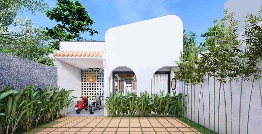 Mẫu nhà cấp 4 đẹp 100 triệu mái bằng