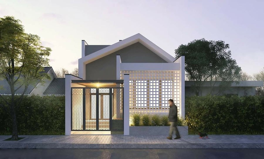 Mẫu thiết kế nhà cấp 4 giá rẻ 100 triệu ở nông thôn