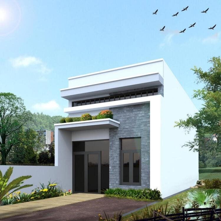 Nhà gác lửng mái tôn ở nông thôn giúp tiết kiệm, công năng đầy đủ