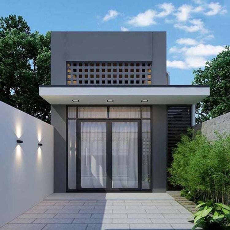 Mẫu nhà gác lửng đẹp 200 triệu thường có diện tích nhỏ từ 40-50m²