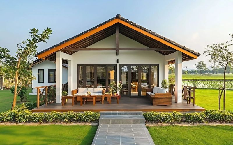 Nhà vườn mái Nhật rộng rãi