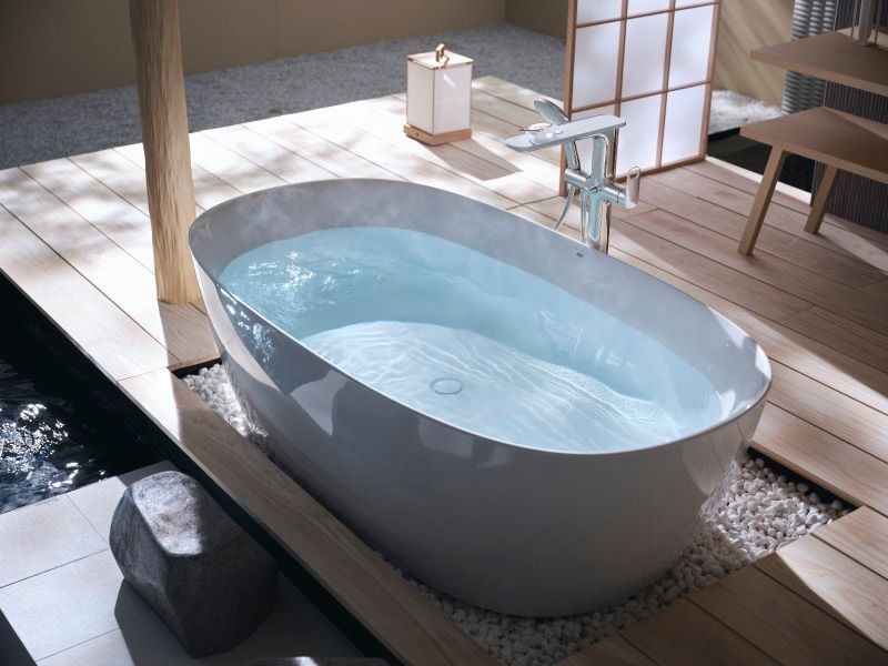 Bồn tắm rời INAX chất liệu cao cấp, mặt đáy chống trượt