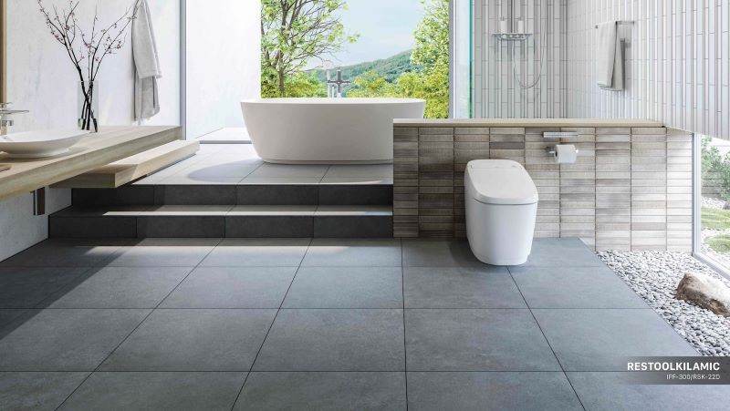 Gạch lát sàn INAX cao cấp, chống trơn trượt, chống bám bụi