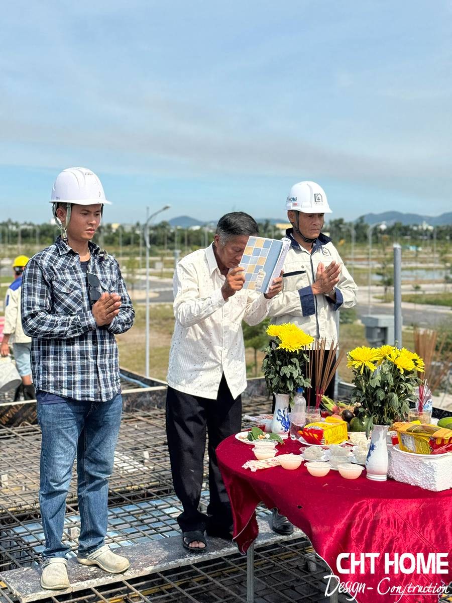 mâm lễ cúng đổ sàn bê tông