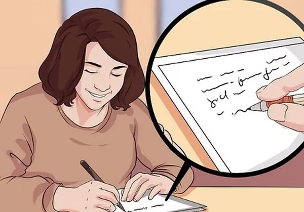 Một người đang bổ sung thêm tài liệu vào hồ sơ