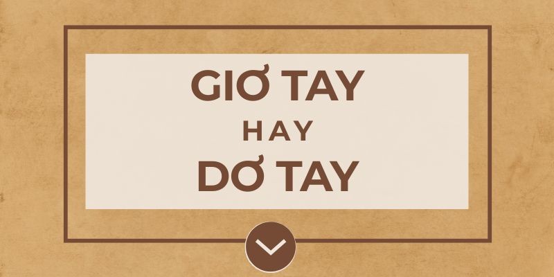Giơ tay hay dơ tay